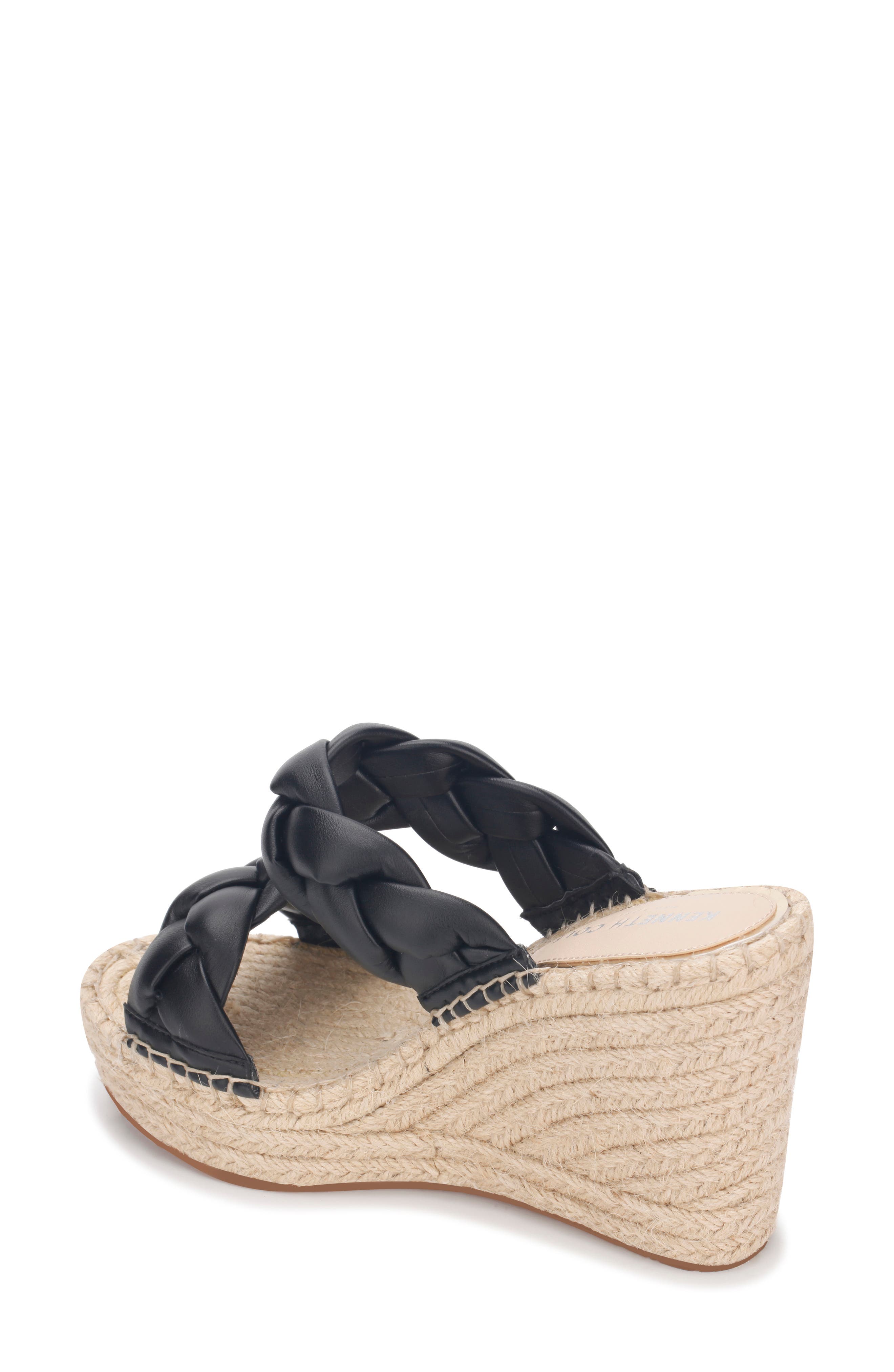 Kenneth Cole New York Olivia Braided Espadrille Platform Wedge Sandal, Alternate, color, 