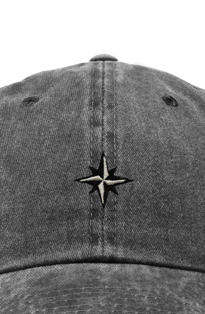 Dalix Starpoint Dad Cap, Alternate, color, Washed Black