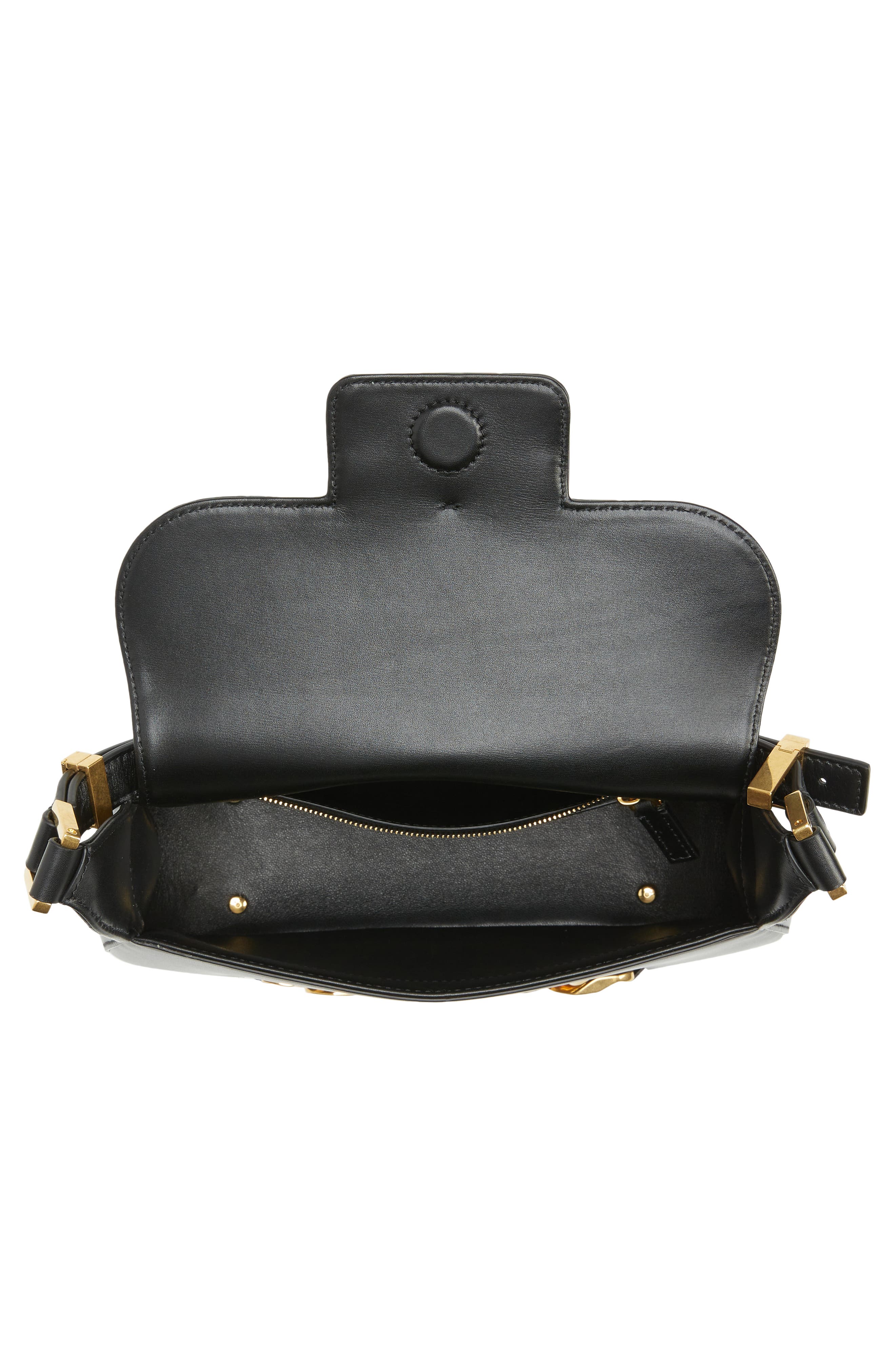 Valentino Garavani VLOGO Chain Leather Shoulder Bag, Alternate, color, 