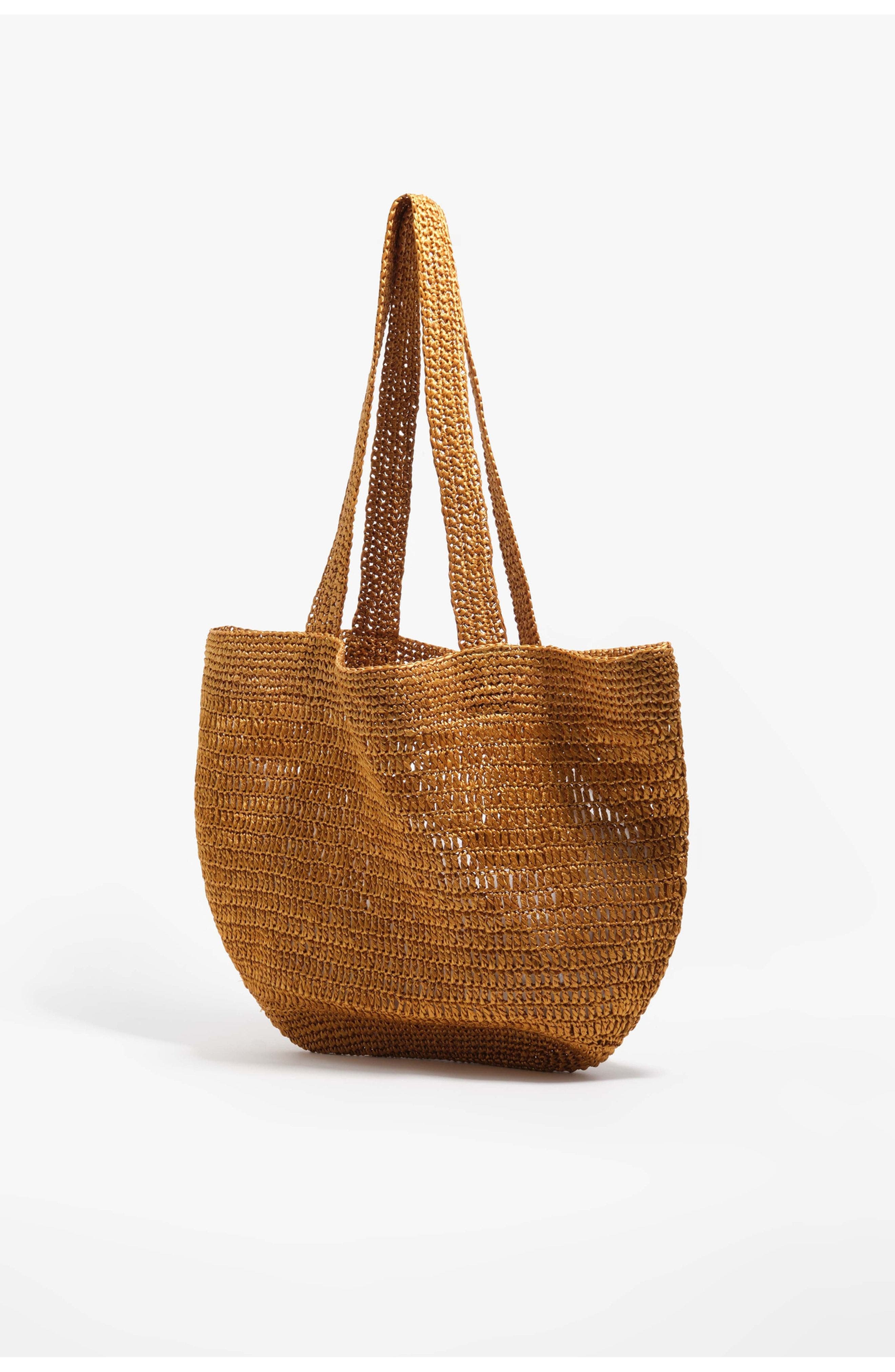 Bimba y Lola Large plaited bag, Alternate, color, Gold