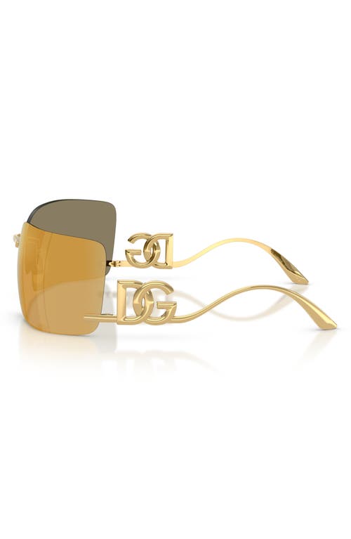 Dolce & Gabbana Womens Gold Dg2319 Irregular-frame Metal Sunglasses In Gold
