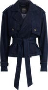 Favorite Daughter The Cropped Charles Denim Trench Coat