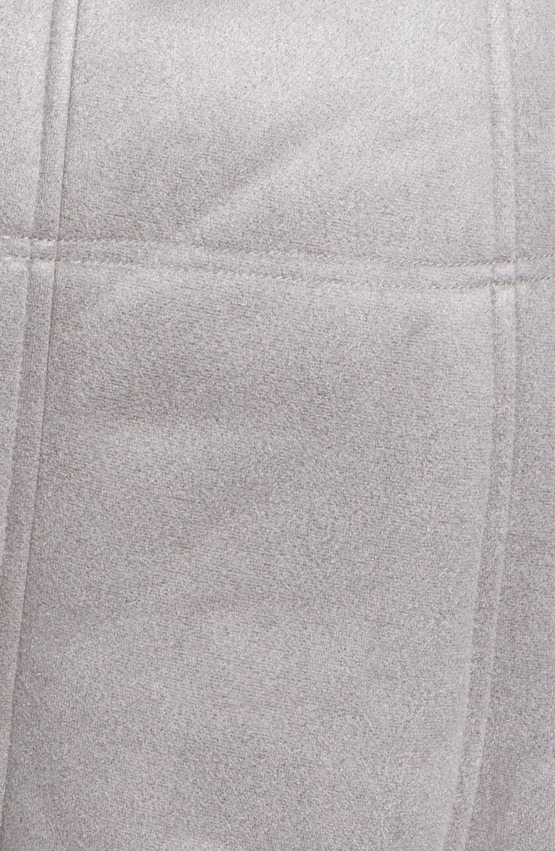 AZALEA WANG Belted Trench Coat with Faux Fur Trim, Alternate, color,