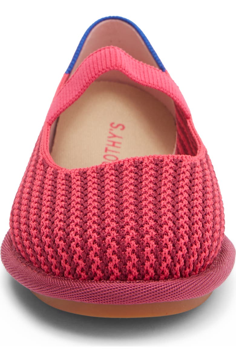 Rothy's Kids' The Mini Mary Jane Flat, Alternate, color, Raspberry Stripe