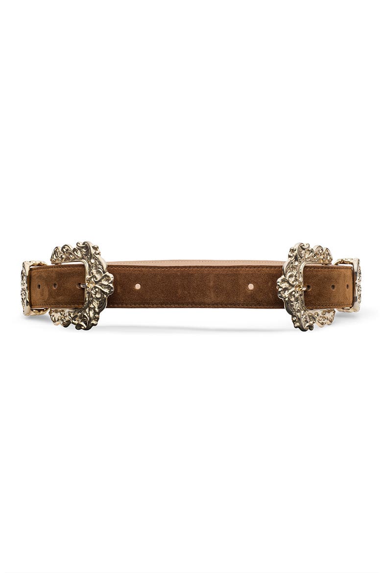 Chayenne Ornate Double Belt, Main, color, TOBACCO SUEDE