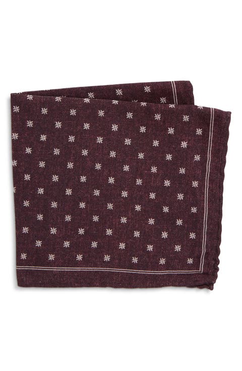 Octothorpe Wool & Cotton Pocket Square