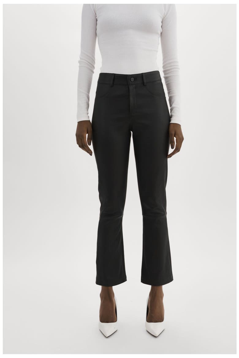 Faris | Stretch Leather Pants, Main, color, Black