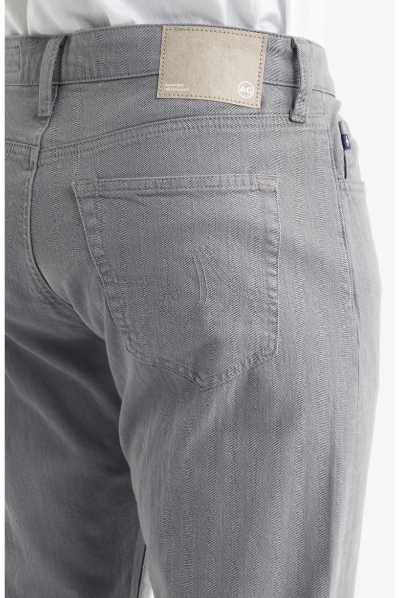 Protégé Classic Straight Leg Cotton & Linen Blend Pants, Alternate, color, DAWN ASH