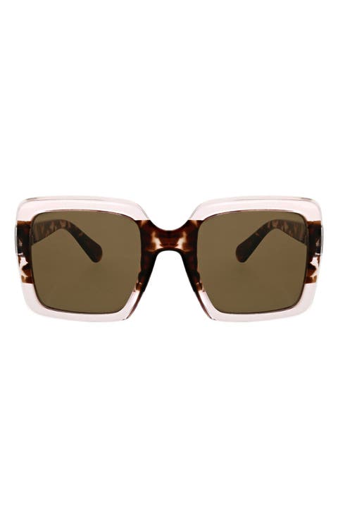 52mm Oversize Square Sunglasses
