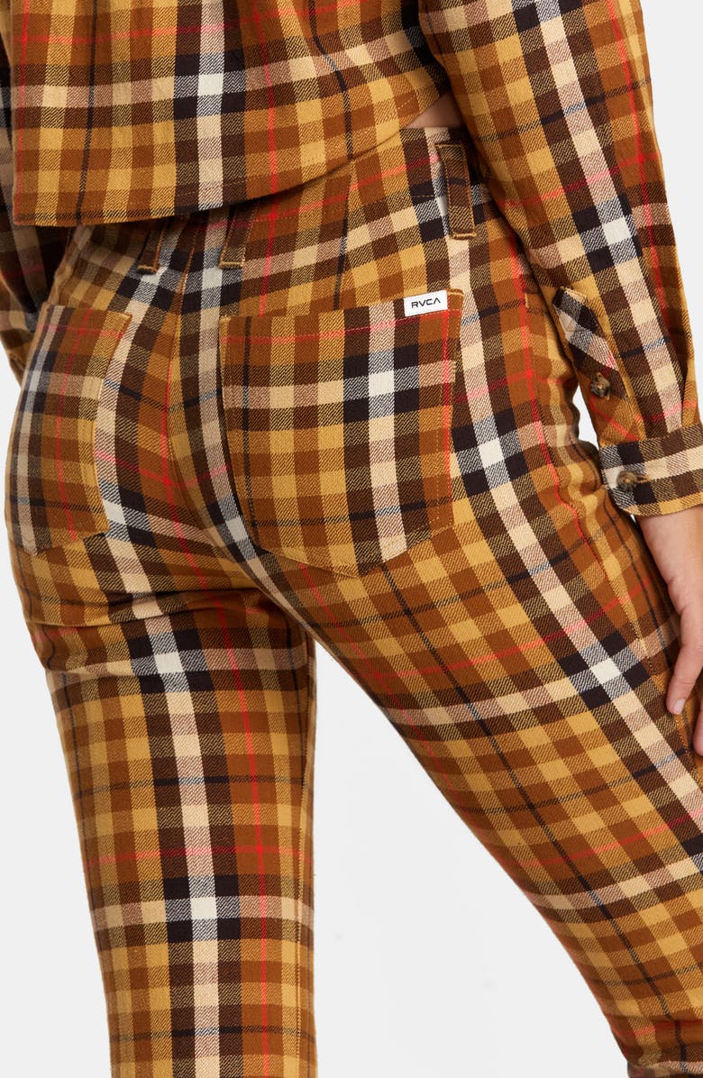RVCA Kennedy Gingham Flare Pants, Alternate, color,
