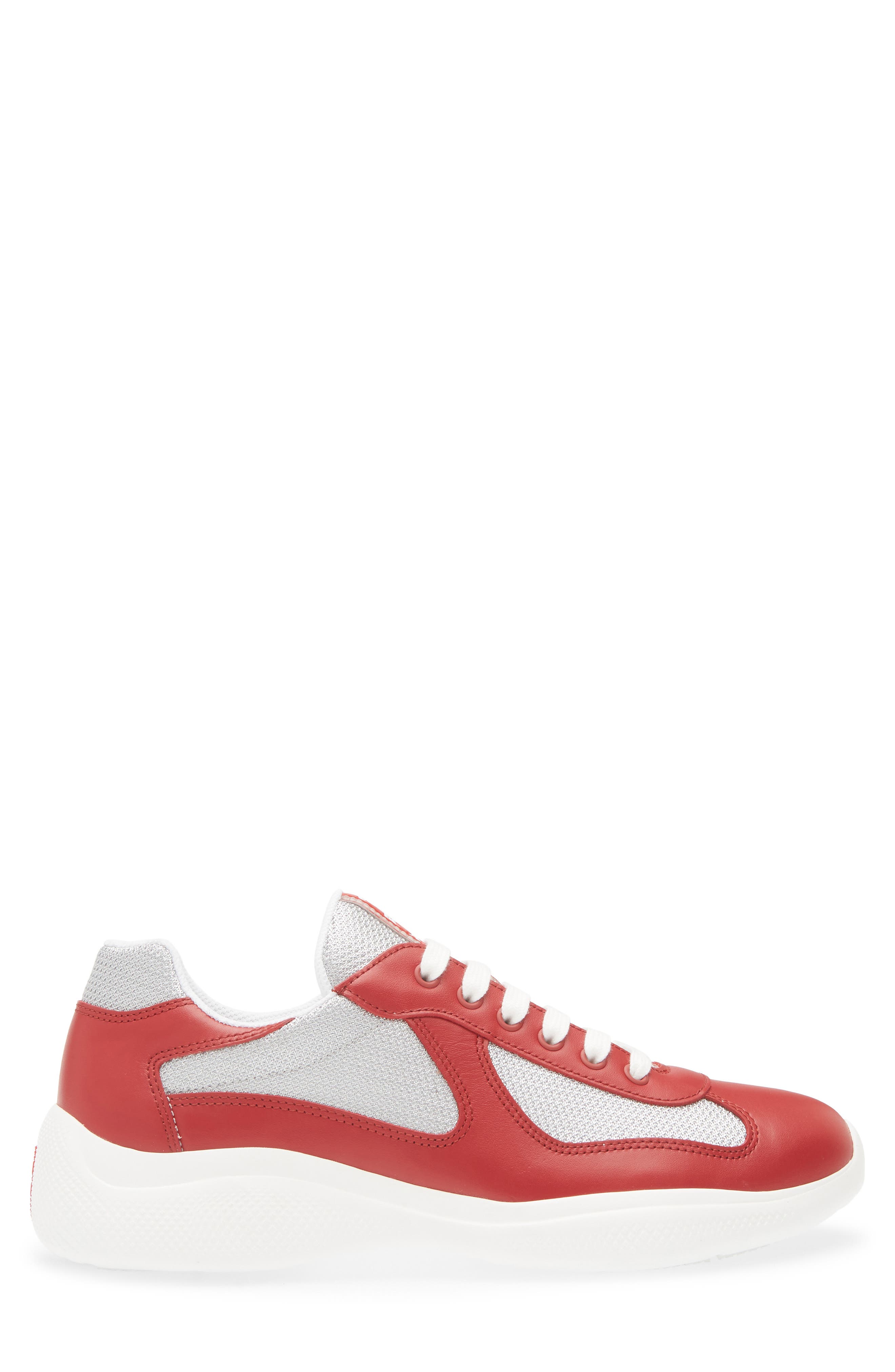America's Cup Soft Bike Low Top Sneaker, Alternate, color, SCARLATTO/ ARGENTO