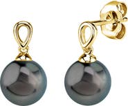 The Pearl Source Tahitian South Sea Pearl Sherry Earrings