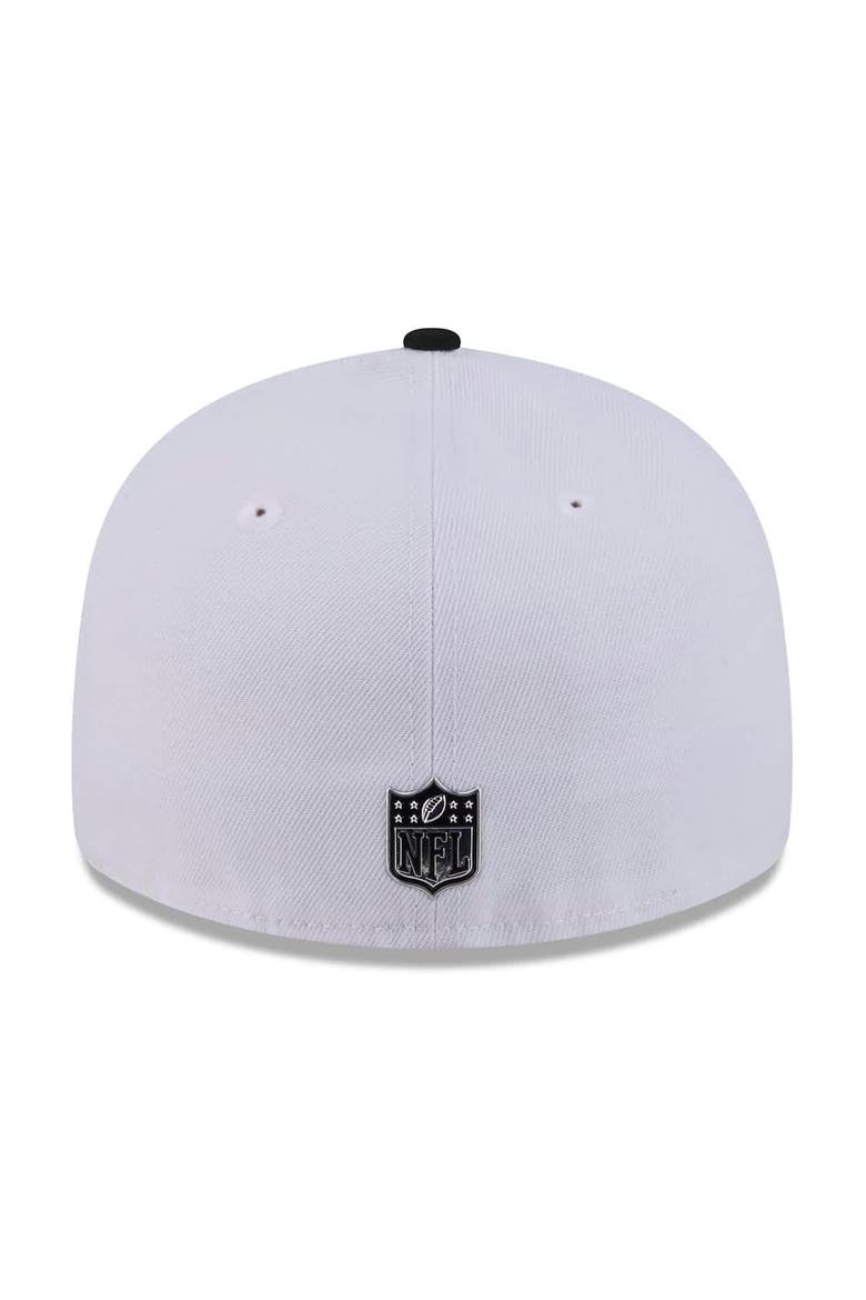 Men's New Era  White/Black Philadelphia Eagles 2026 NFL Draft Pre-Curved 59FIFTY Fitted Hat, Alternate, color, White