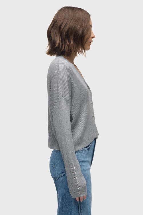Hudson Jeans Boxy Cardi In Gray