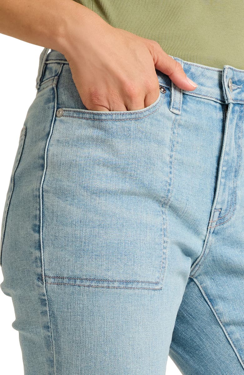 Tommy Bahama Patch Pocket Straight Leg Utility Jeans, Alternate, color, Pearl Beach Wash