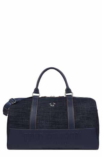 Horseshoe Quilted Denim Weekender Bag