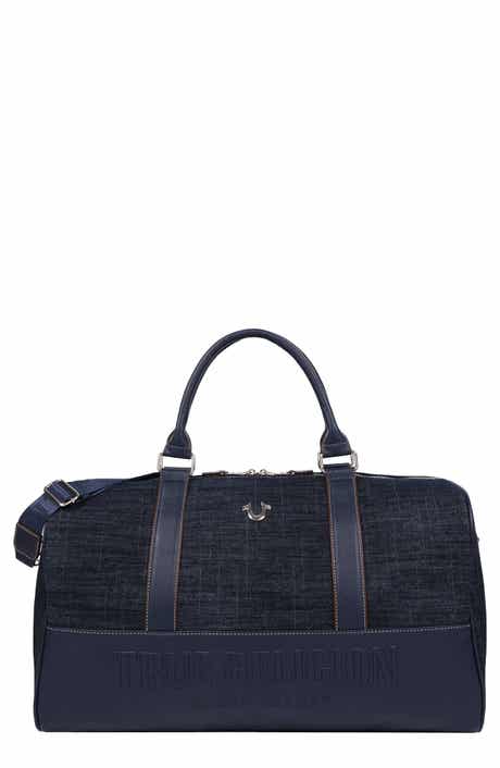 Horseshoe Quilted Denim Weekender Bag