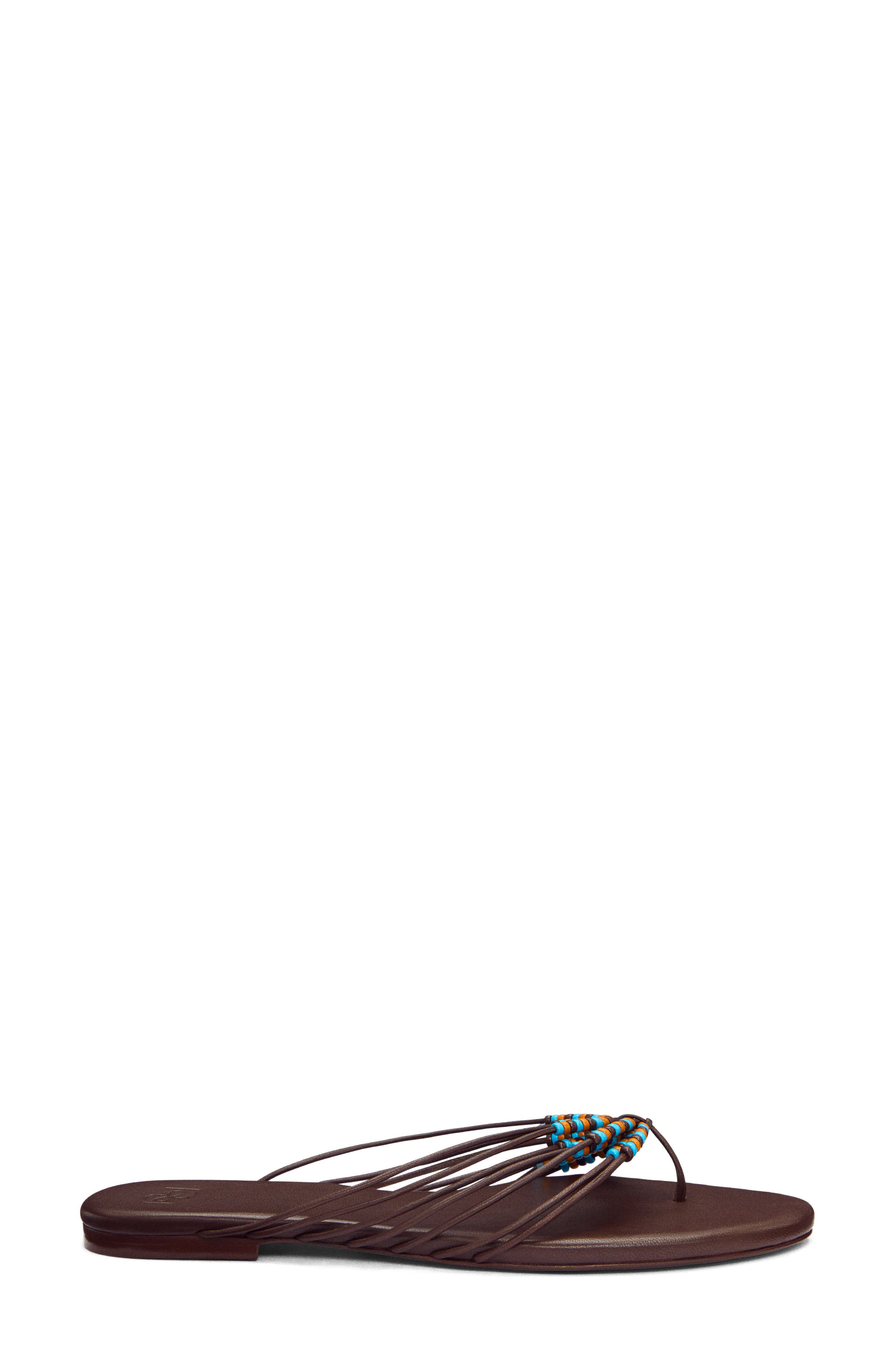 Jessica Flat Thong Sandal, Alternate, color, ESPRESSO LEATHER