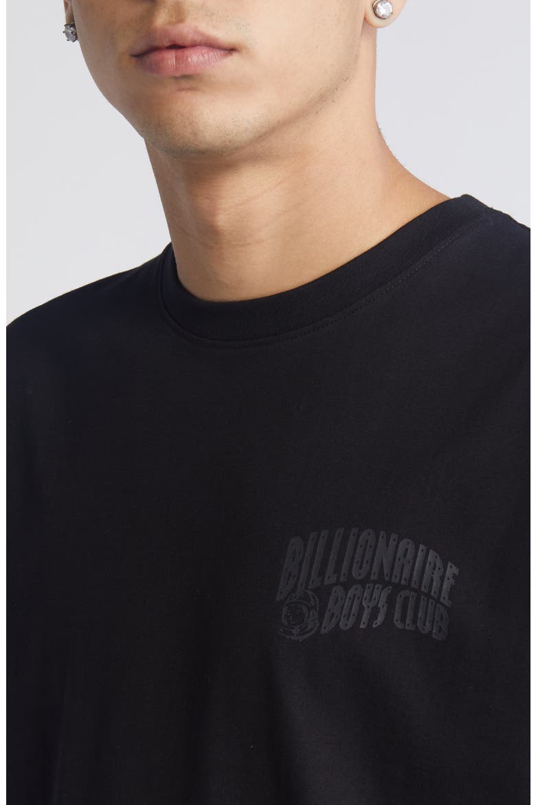 Small Arch Logo Cotton Graphic T-Shirt, Alternate, color, BLACK