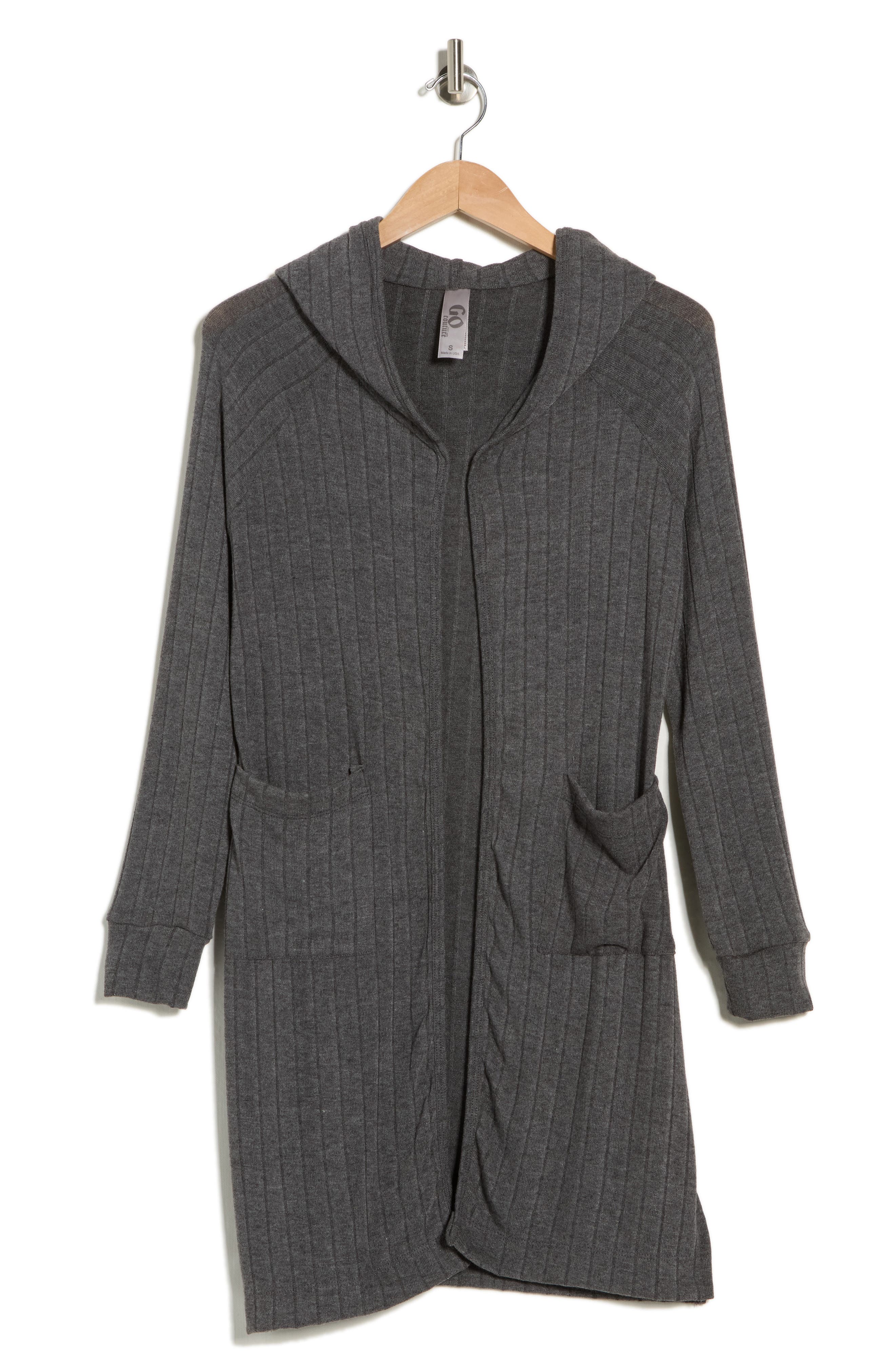 GO COUTURE Hooded Sweater Cardigan