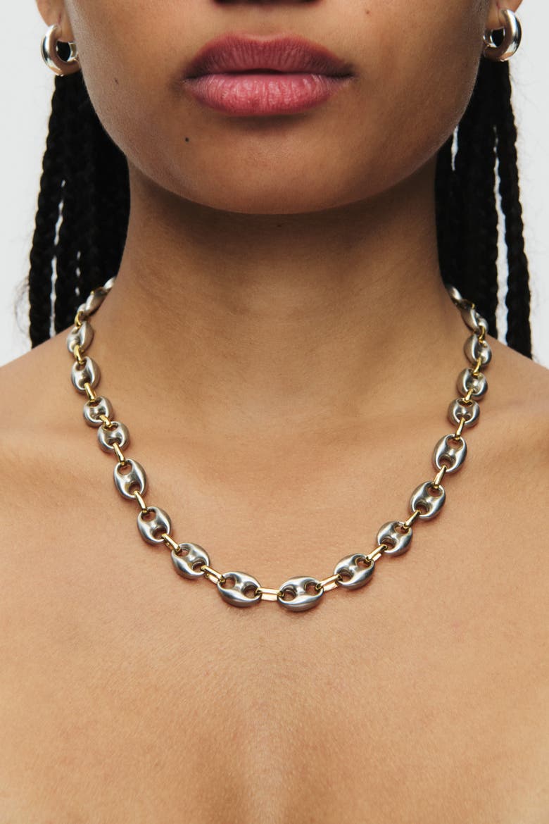 Lekker Necklace II, Alternate, color, Silver- Gold