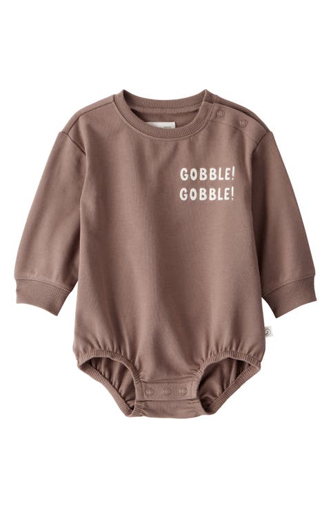 Gobble Gobble Stretch Organic Cotton Bubble Bodysuit