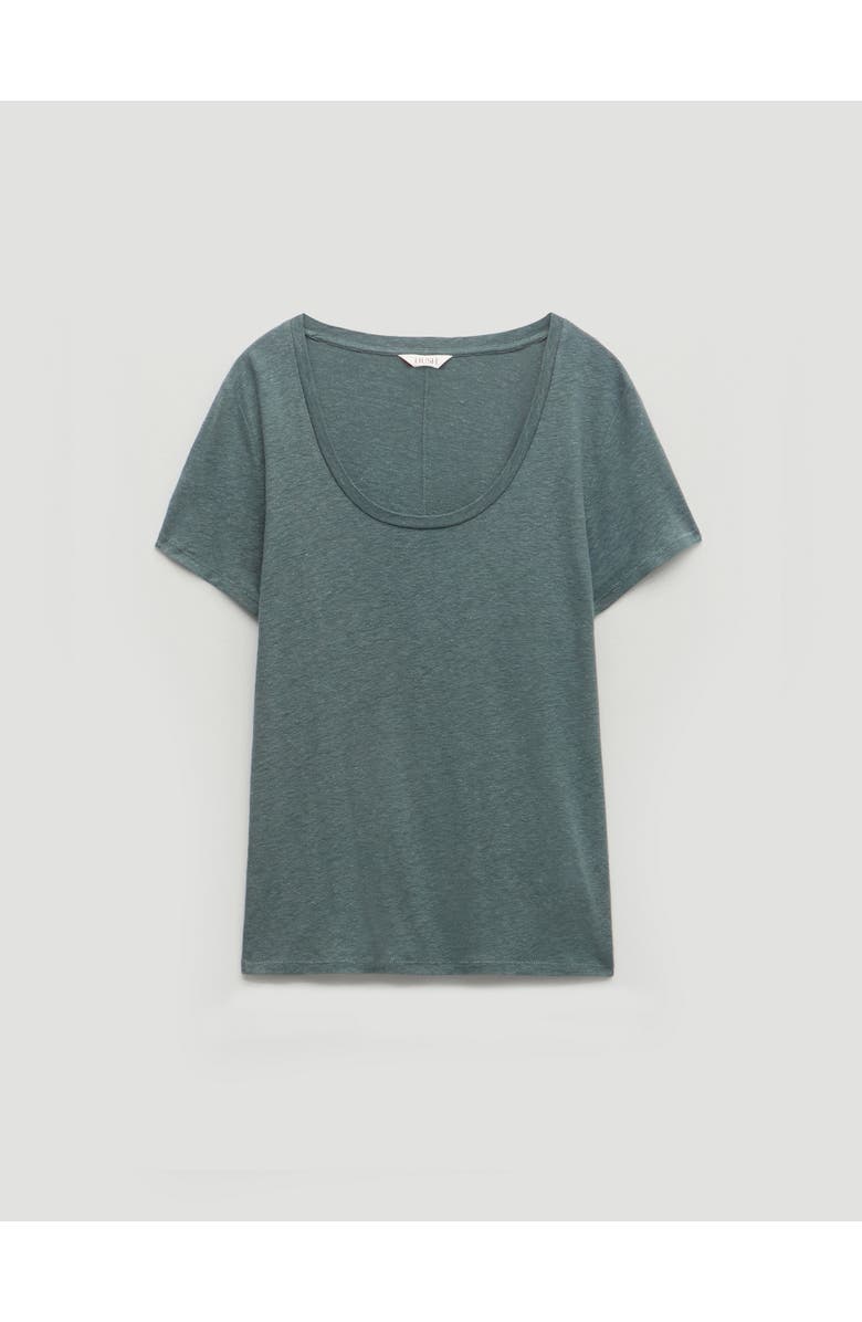 Hush Briar Linen Blend Scoop Neck T-Shirt, Alternate, color, Sage Green