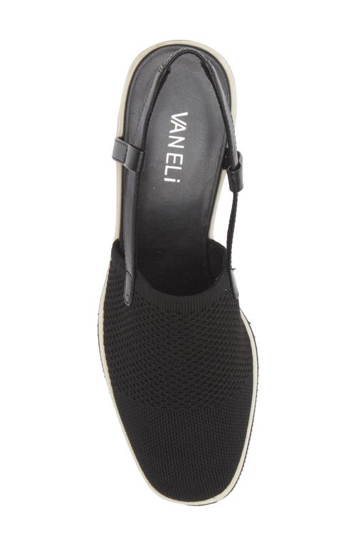 Vaneli Greer Slingback Wedge In Black
