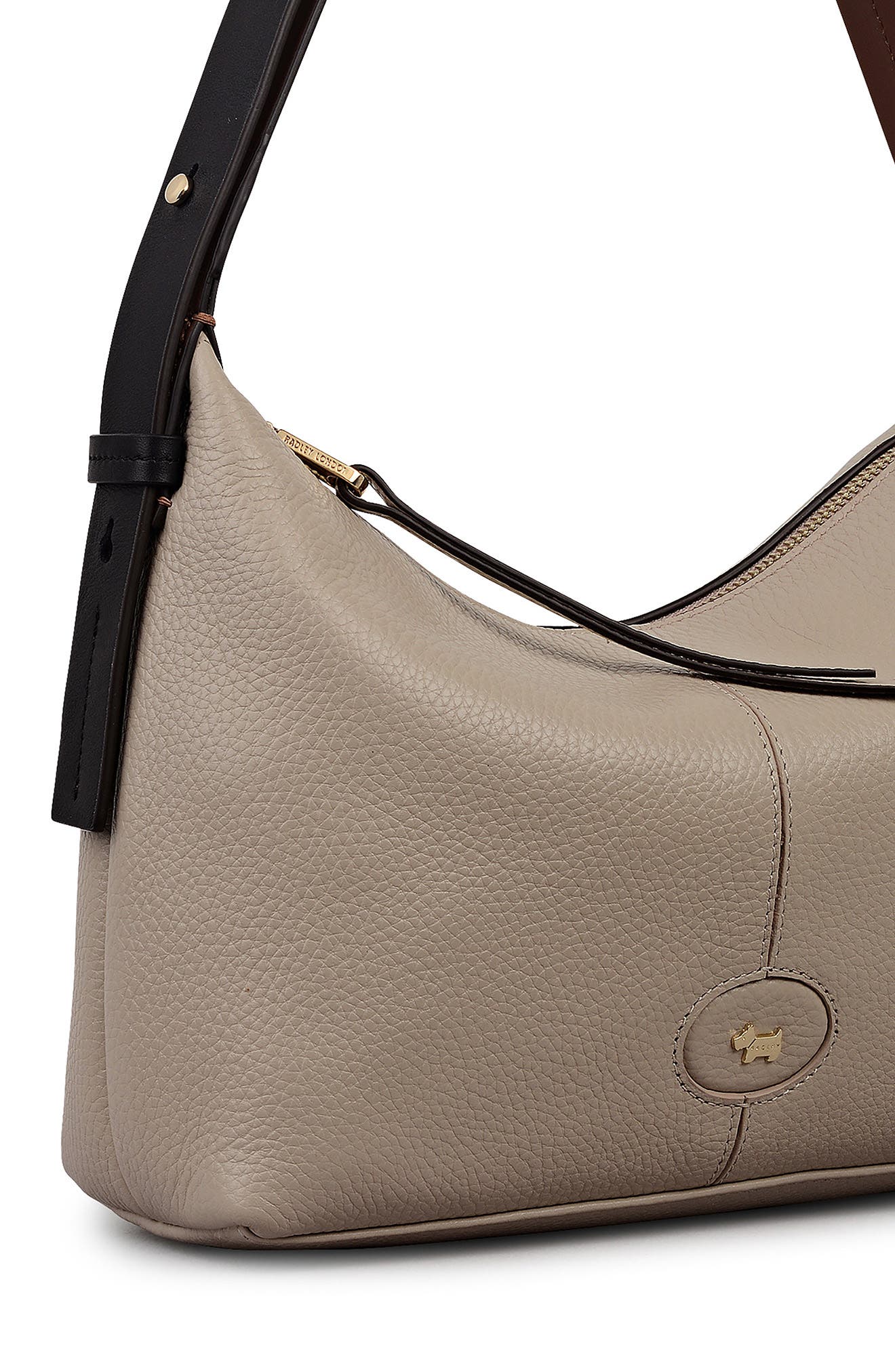 Radley Maldon Mews Colorblock Leather Shoulder Bag, Alternate, color, Porcini