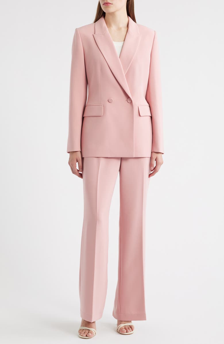 Elie Tahari The Tanner Double Breasted Blazer, Alternate, color, Light Dragon Fruit
