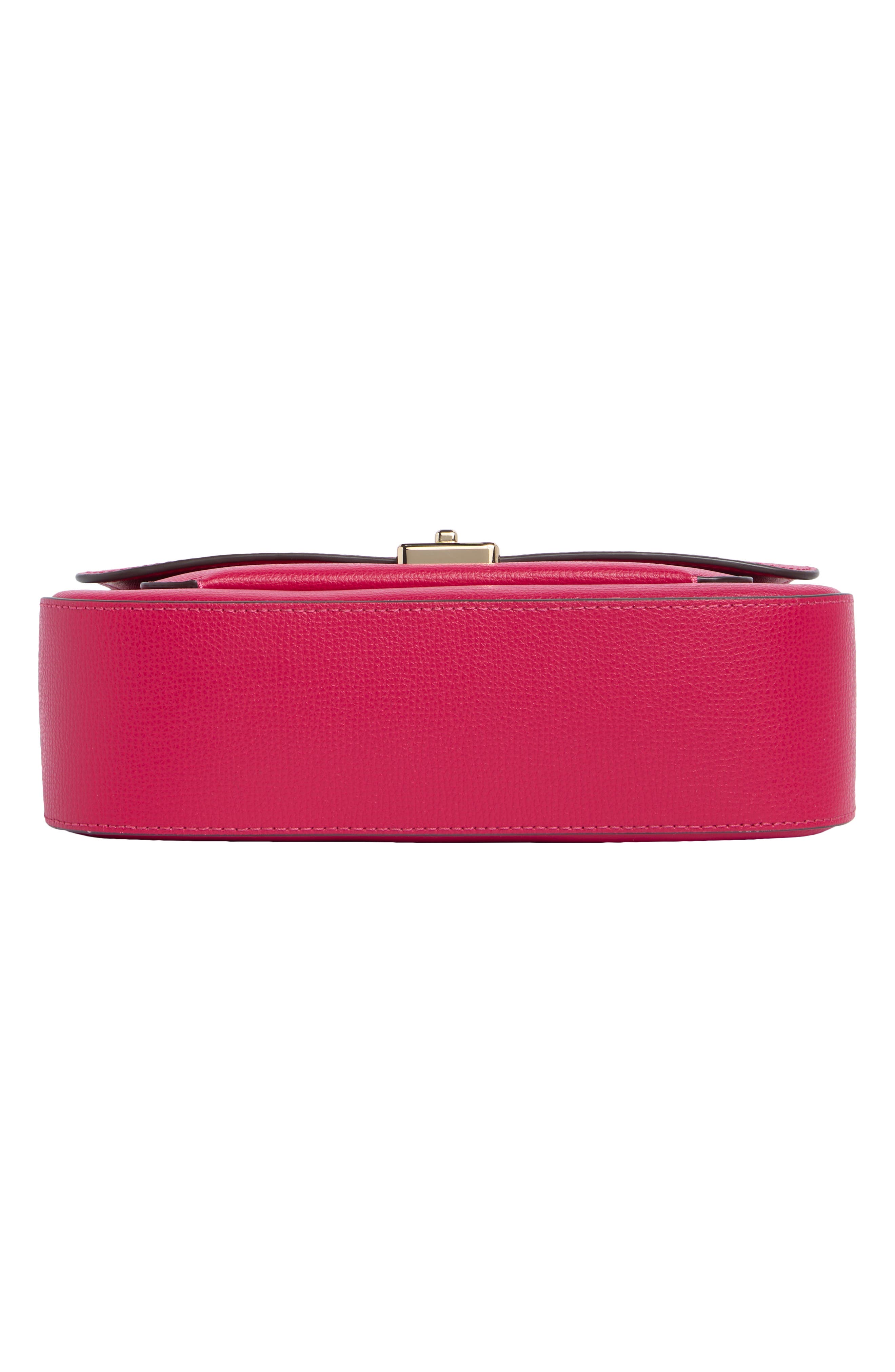 phoebe refined grained leather shoulder bag, Alternate, color, RENAISSANCE ROSE