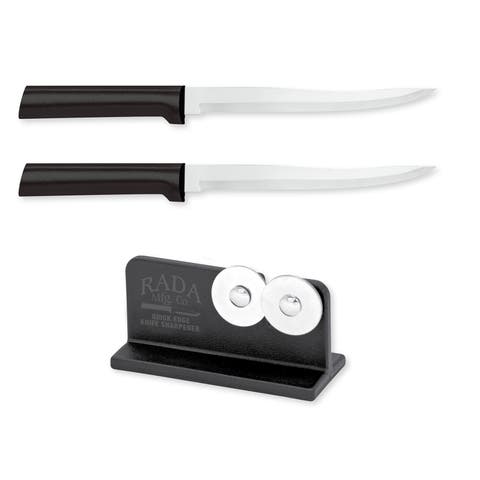 Cutlery 6.625 Carver Boning Knife Set of 2 & Quick Edge Knife Sharpener