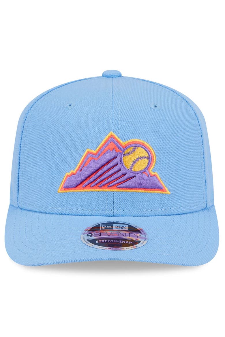 Men's New Era Light Blue Colorado Rockies 2025 City Connect 9SEVENTY Adjustable Hat, Alternate, color, Light Blue