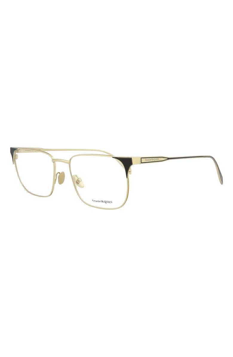 McQueen 55mm Flared Square Optical Glasses, Alternate, color,