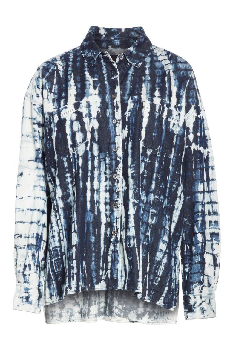 Drew Tie Dye Oversize Shirt, Alternate, color, ARLO