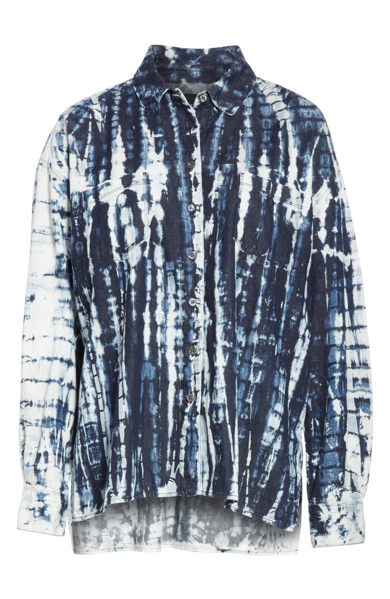 3x1 NYC Drew Tie Dye Oversize Shirt, Alternate, color, 