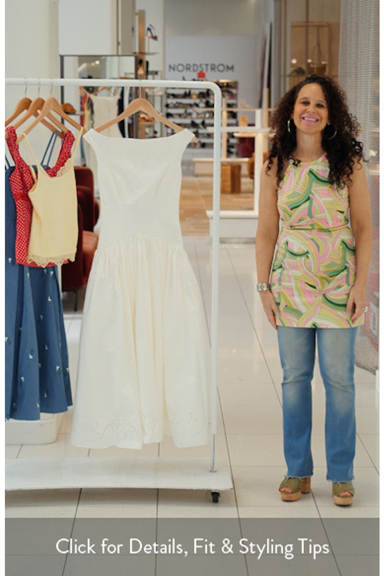 Lauren Broderie Anglaise Midi Dress video
