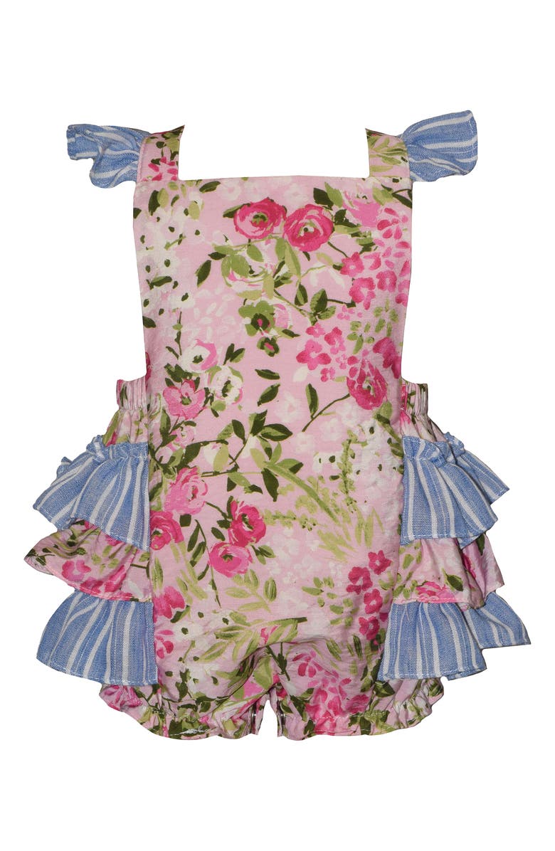 Iris & Ivy <p>Mixed Print Ruffle Bubble Romper </p>, Main, color, Pnk