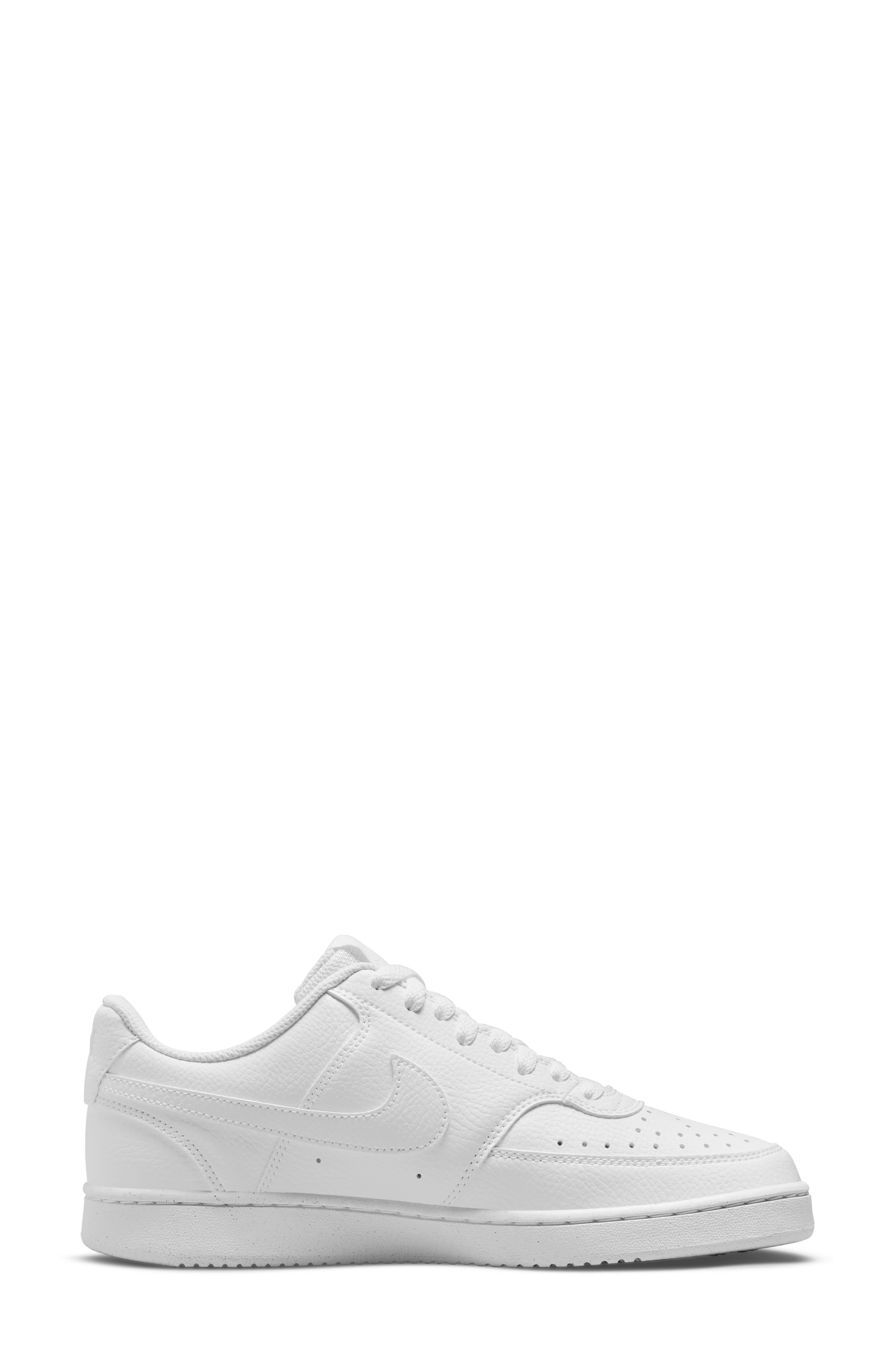 Nike Court Vision Low Sneaker, Alternate, color, 100 White/White/White