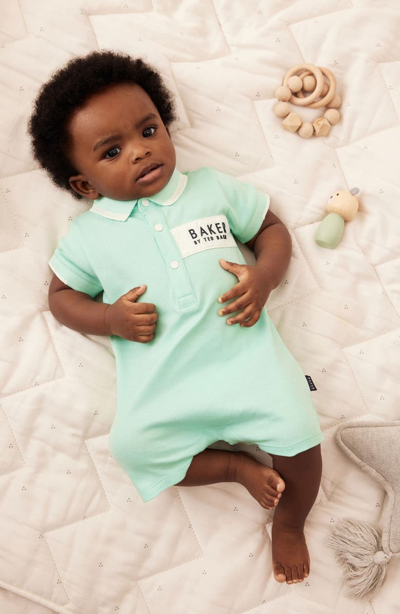 Baker by Ted Baker Polo Romper, Alternate, color, 