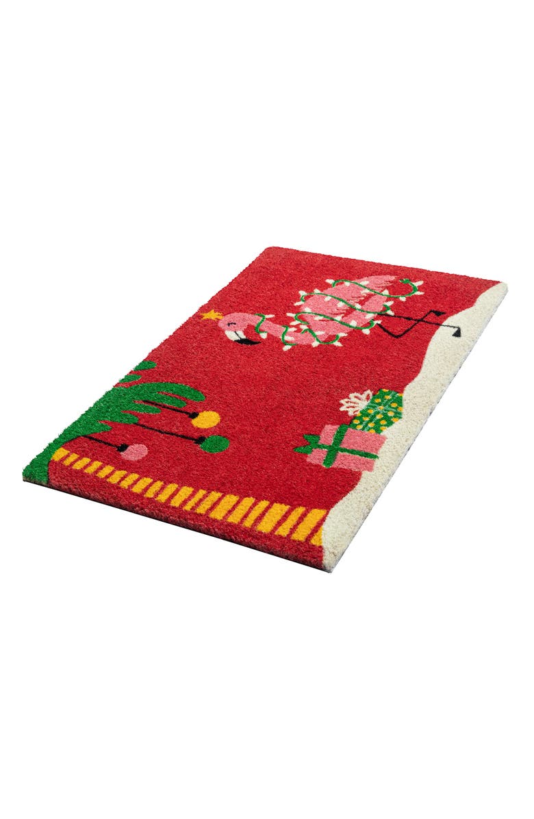 ENTRYWAYS Christmas Flamingo Doormat, Alternate, color, 