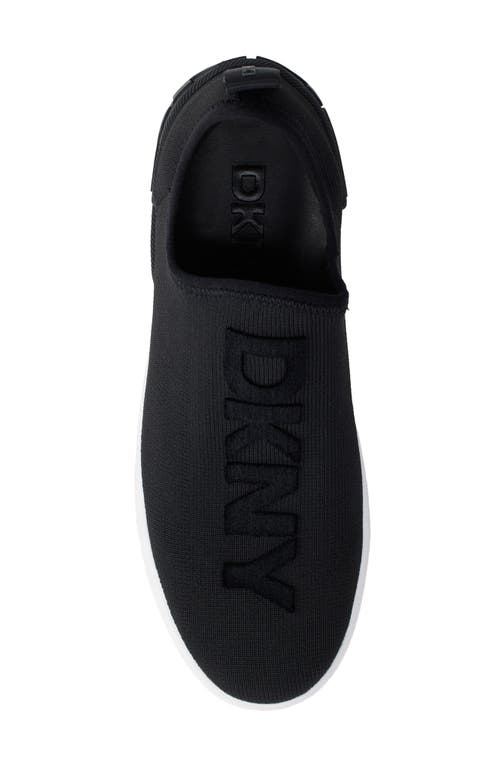 Dkny Maize Knit Sneaker In Black