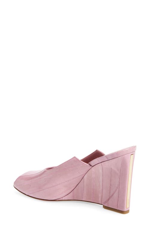 Fendi Show Genuine Eel Wedge Mule In Pink