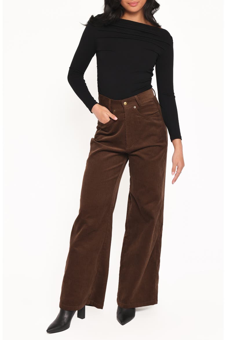 Jacob Corduroy Boyfriend Jeans, Alternate, color, BROWN