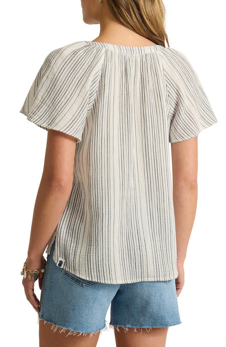 Tommy Bahama Luminous Tide Flutter Sleeve Cotton Top, Alternate, color, 