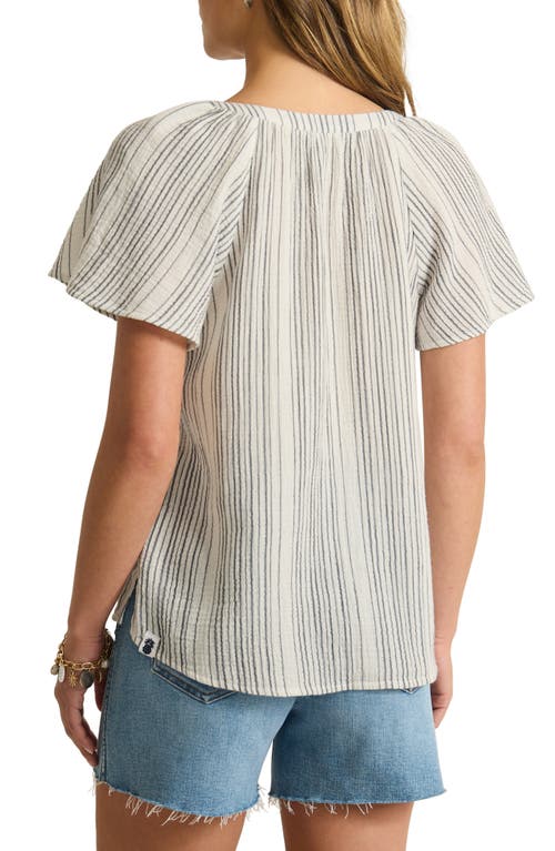 Tommy Bahama Luminous Tide Flutter Sleeve Cotton Top