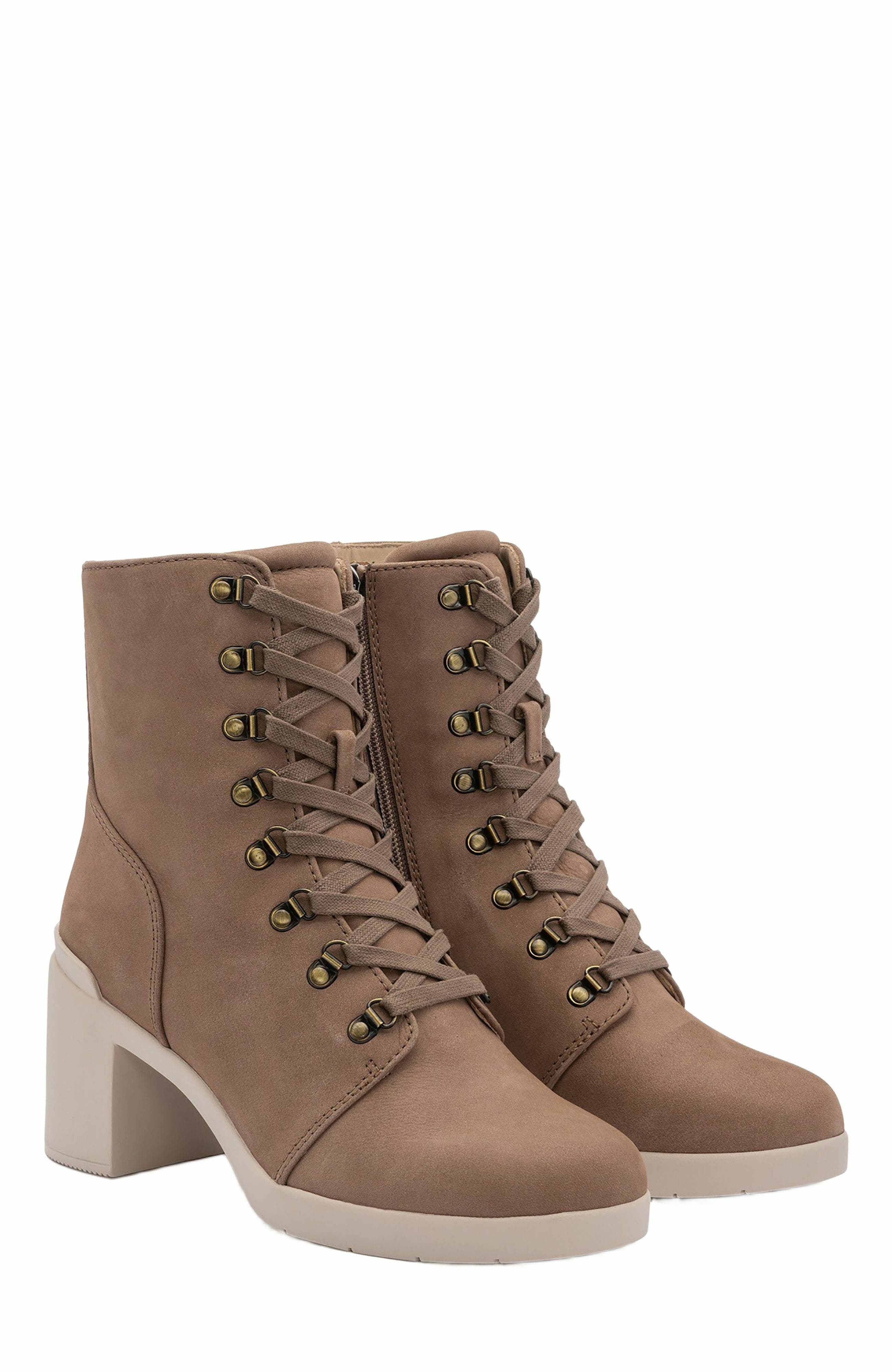 Metropolis Lace Boot, Alternate, color, Beige - Regular