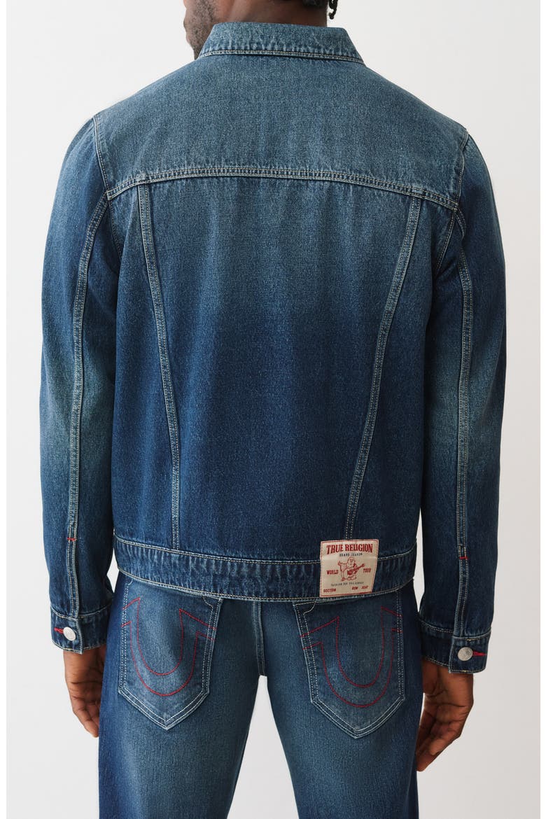 Jesse Trucker Jacket, Alternate, color, DARK FIR BALSAM WASH
