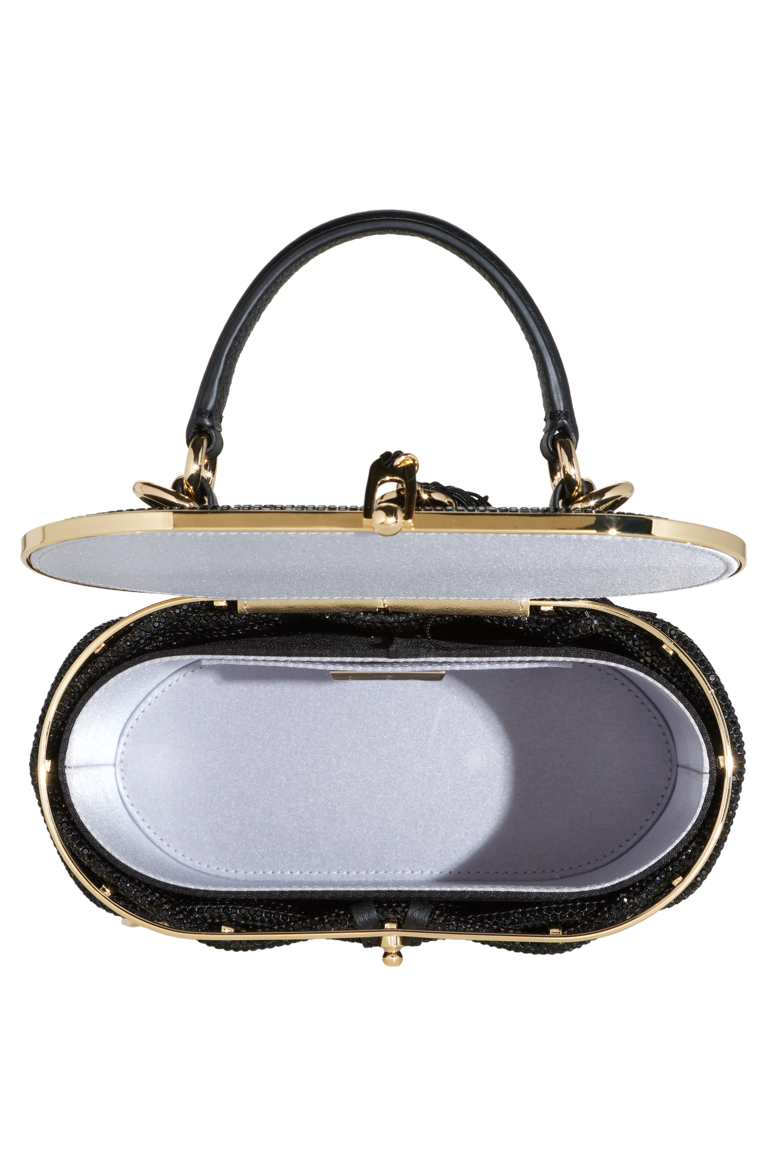 JUDITH LEIBER COUTURE Willow Embellished Top Handle Bag, Alternate, color, 