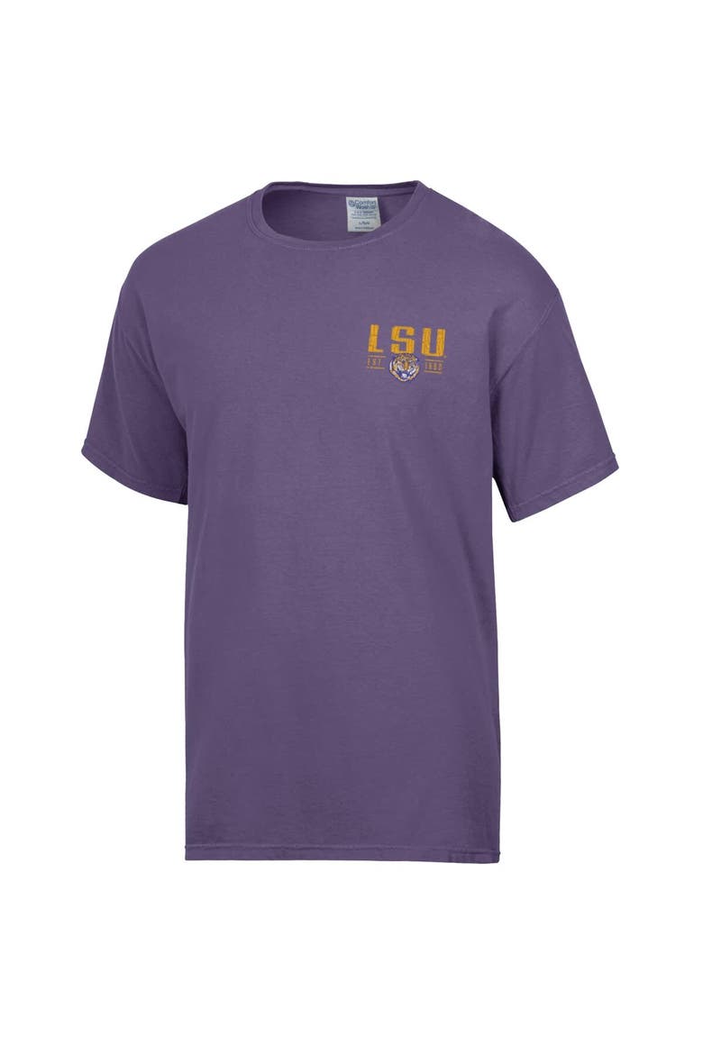 Men's ComfortWash  Purple LSU Tigers Big Name T-Shirt, Alternate, color, Purple